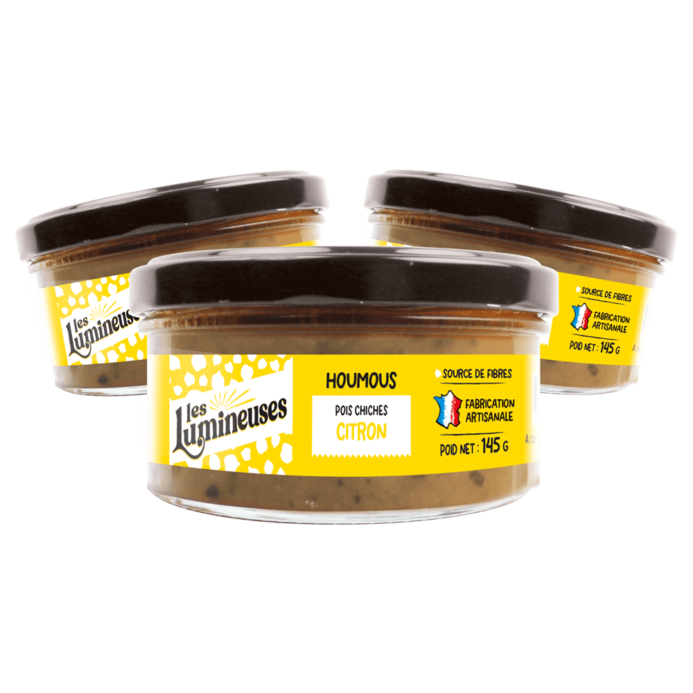 Les lumineuses houmous apéritif au citron